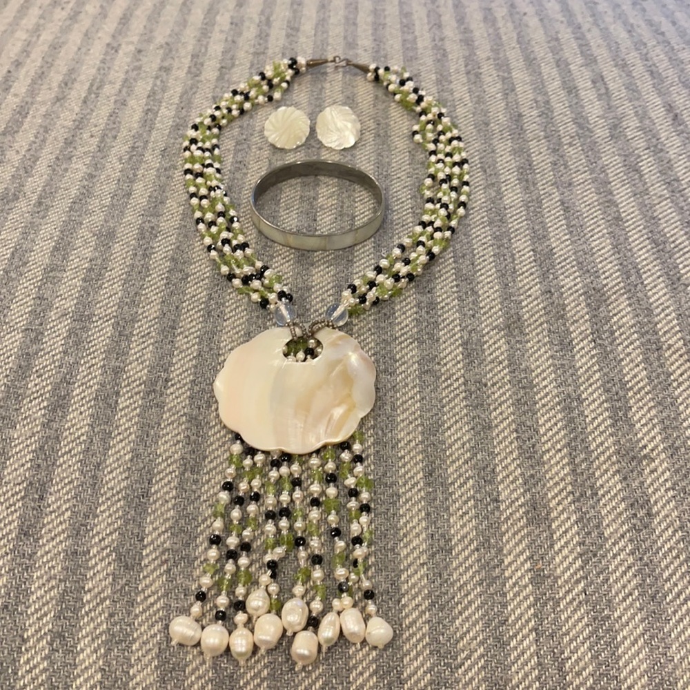 Necklace, Bracelet, Earrings